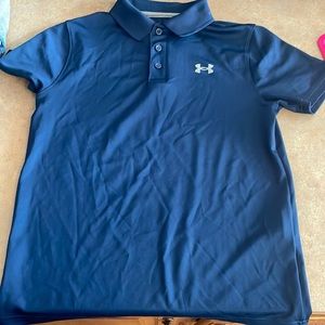 Boys Navy UA polo size M